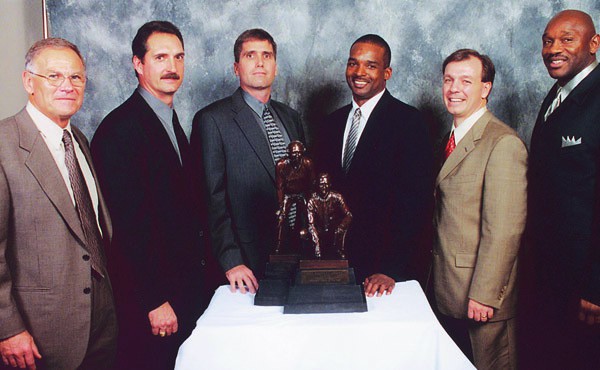 2001 - Carl Reese, Texas; Bud Foster, Virginia Tech; Andy Ludwig, Fresno State; Winner, Randy Shannon, Miami; Jimbo Fisher, LSU; Dwayne Dixon, Florida