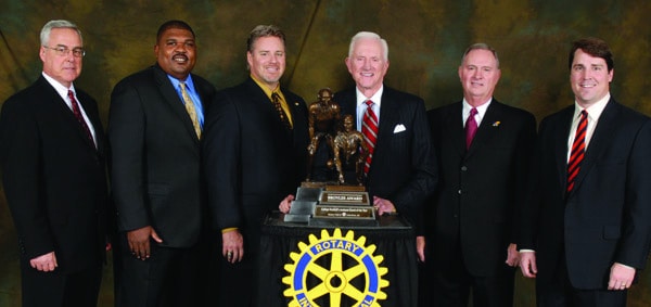2007 - Winner, Jim Heacock, Ohio State; Calvin Magee, West Virginia; Dave Christensen, Missouri; Bill Young, Kansas; Will Muschamp, Auburn